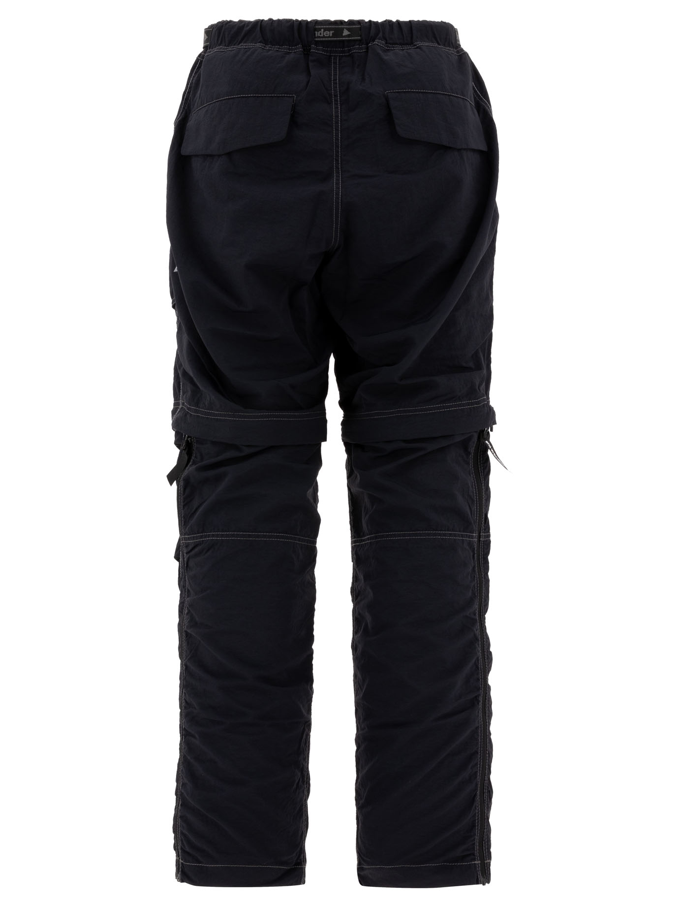 AND WANDER Black   NY Taffeta Hiker 2Way trousers